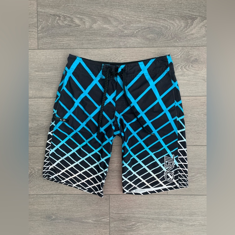 O’Neill Hyperfreak swim Board shorts swimwear summer medium M black blue